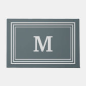 Paillasson Élégant mat Monogramme Gris (Devant)