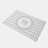 Paillasson Elégant Monogram Grey Chevron (Incliné)