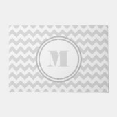 Paillasson Elégant Monogram Grey Chevron (Devant)
