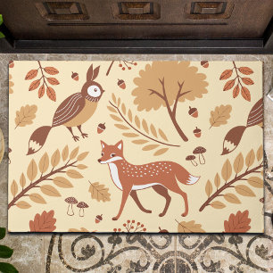 Paillasson Élégant Motif d'automne scandinave