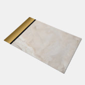 Paillasson Élégant Motif en marbre doré à la crème moderne et (Incliné)