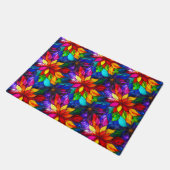 Paillasson Élégant Motif en verre à fond arc-en-ciel (Incliné)