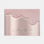 Paillasson Élégant Parties scintillant Rose Gold Drivers Mono (Devant)