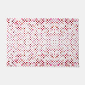Paillasson Élégant Pois rose Peach Motif décoratif (Devant)