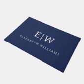 Paillasson Élégant professionnel simple Monogramme minimalist (Incliné)