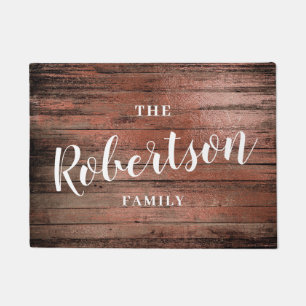 Paillasson Élégante empreinte rose d'or sur mesure