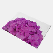 Paillasson Elégante magenta rose hydrangée florale roses (Incliné)