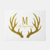 Paillasson Elégante Parties scintillant Gold Faux Cerfs Antle (Devant)