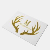 Paillasson Elégante Parties scintillant Gold Faux Cerfs Antle (Incliné)