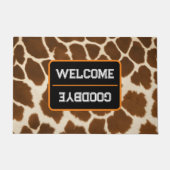 Paillasson Elégante Vache Faux Cuir Collection populaire (Devant)