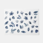 Paillasson Éléments d'aquarelle peints à la main dans les cou (Devant)