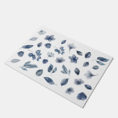 Paillasson Éléments d'aquarelle peints à la main dans les cou (Incliné)