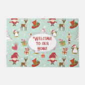 Paillasson Éléments de Noël Elfes rennes (Devant)