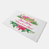 Paillasson Éléments de Noël Joyeuses fêtes (Incliné)