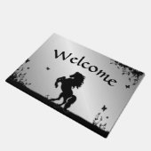 Paillasson Élevage de l'étalon noir / Cheval sur argent (Incliné)