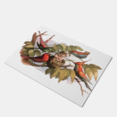 Paillasson Elfe des bois dans le nid : Antique Oiseau Sprite  (Incliné)