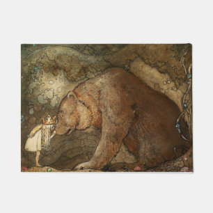 Paillasson "Elle a embrassé l'ours" par John Bauer