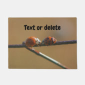 Paillasson Embrasser Ladybugs Sur Une Clôture De Fil Personna (Devant)