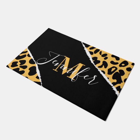 Paillasson Empreinte de léopard d'or (Incliné)
