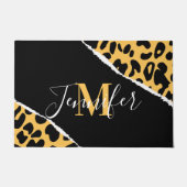 Paillasson Empreinte de léopard d'or (Devant)