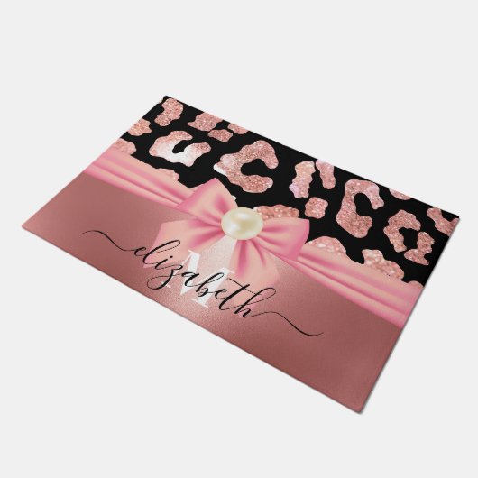 Paillasson Empreinte de léopard et Bow (Incliné)