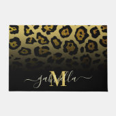 Paillasson Empreinte de léopard parties scintillant (Devant)