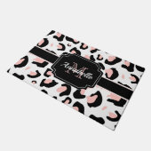 Paillasson Empreinte de léopard rose (Incliné)