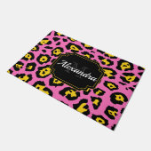 Paillasson Empreinte de léopard rose (Incliné)