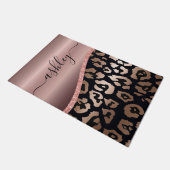 Paillasson Empreinte de léopard rose Gold Foil (Incliné)