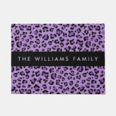 Paillasson Empreinte de léopard, Spots, Leopard Violet, Votre (Devant)