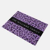 Paillasson Empreinte de léopard, Spots, Leopard Violet, Votre (Incliné)