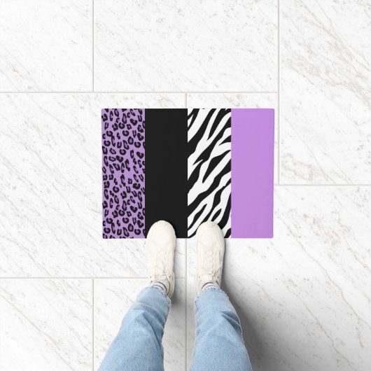 Paillasson Empreinte de léopard, Zebra Print, Poster de anima (Intérieur)
