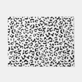 Paillasson Empreinte de léopard, Zones Léopard, Noir Et Blanc (Devant)