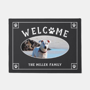 Paillasson Empreinte de patte bienvenu - photo de chien
