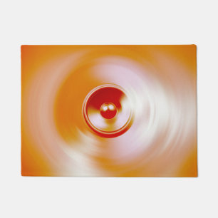 Paillasson Enceinte musicale rouge en rotation