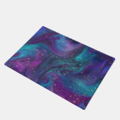 Paillasson Encre cosmique | Turquoise bleu violet Galaxie Neb (Incliné)
