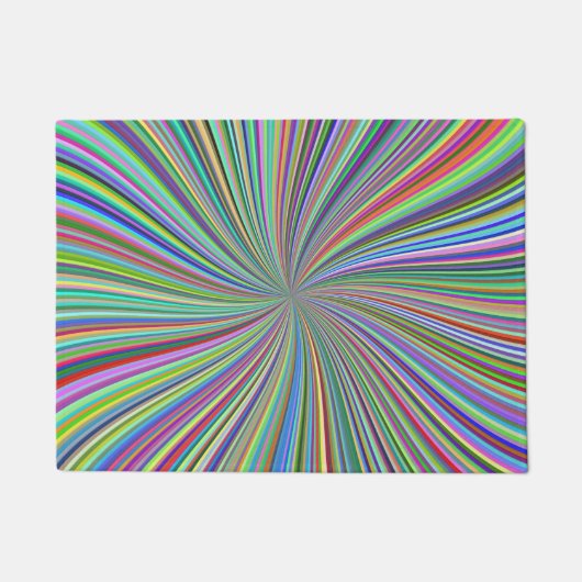 Paillasson Énergétique Colorful Ribbon Sunburst (Devant)