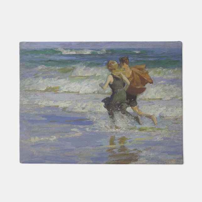 Paillasson Enfants à la plage (par Edward Henry Potthast) (Devant)