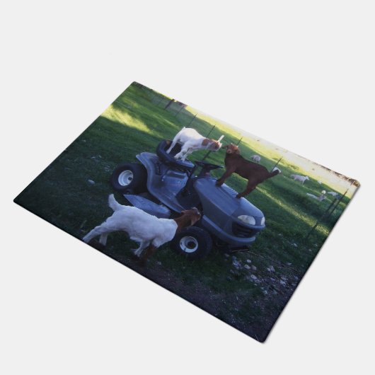 Paillasson Enfants de chèvre sur comme moteur (Incliné)