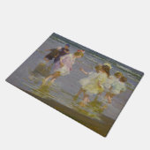Paillasson Enfants marchant sur la plage (par E.H. Potthast) (Incliné)