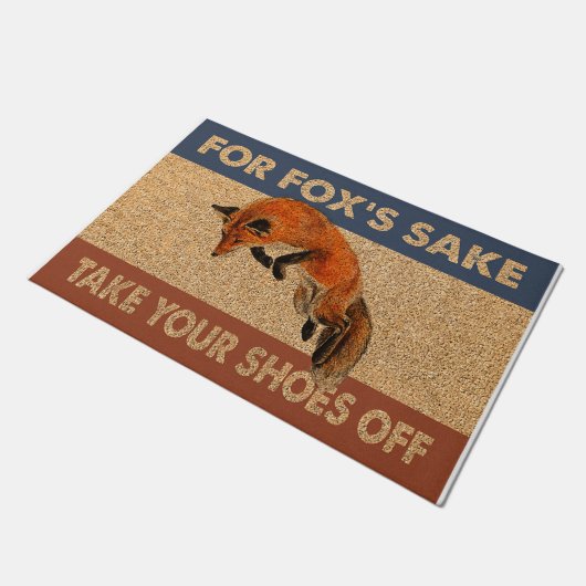 Paillasson Enlevez Vos Chaussures De Mat, Bienvenue Fox (Incliné)