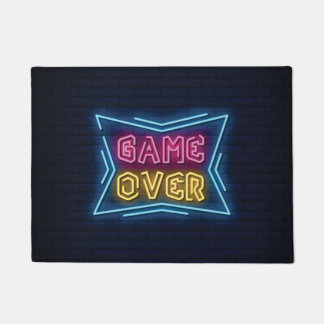 Paillasson Enseigne simulée néon GAME OVER Cool