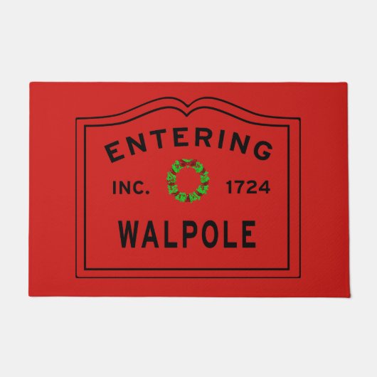 Paillasson Entrée Walpole Massachusett Noël (Devant)