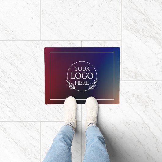 Paillasson Entreprise personnalisée Mat de bienvenue avec log (Intérieur)