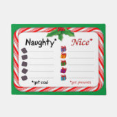 Paillasson Entrez Naughty ou Nice (Devant)