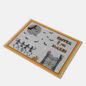 Paillasson Entrez Si Vous Osez ! Halloween éffrayant (Incliné)