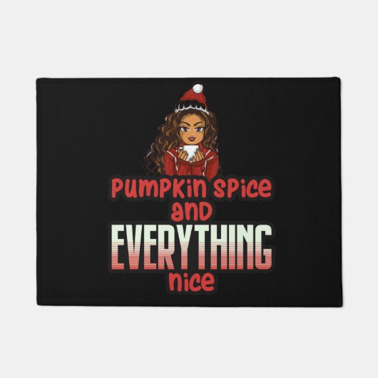 Paillasson Épice citrouille & Tout Nice Black Girl Magic S (Devant)