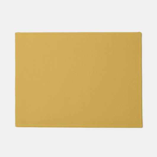 Paillasson Epicé moutarde Jaune couleur solide Impression, Vi (Devant)
