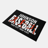 Paillasson Équipe de baseball AJOUTER NOM Champion Joueur de (Incliné)