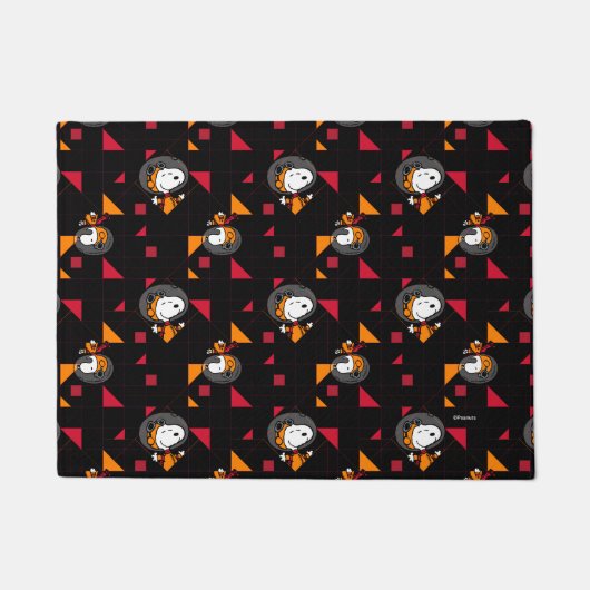 Paillasson ESPACE | Snoopy Space Suit Motif noir (Devant)